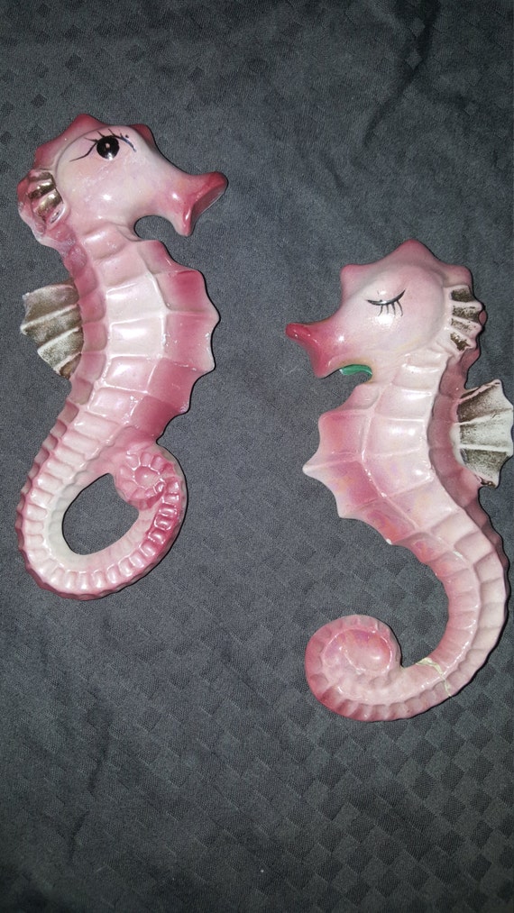 Vintage Bradley Seahorse Bathroom Wall Decor by LoveforLefton