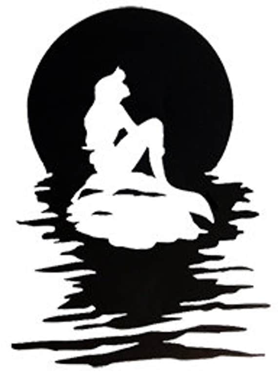 Download Disney Little Mermaid Ariel moon silhouette for anything