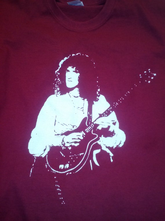 Queen Brian May t shirt freddy mercury uk antique by RockviewTees