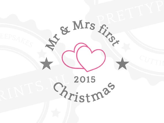 Download Mr & Mrs first Christmas svg cut file christmas by ...