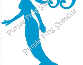 Mermaid STENCIL (Reusable) Different Sizes Available, Ocean, Sea