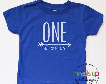 One Birthday Shirt Boy/Girl - First Birthday Baby Bodysuit - One And Only Bday Tee - 1 Birthday tshirt - Trendy Birthday t-shirt Toddler 1st