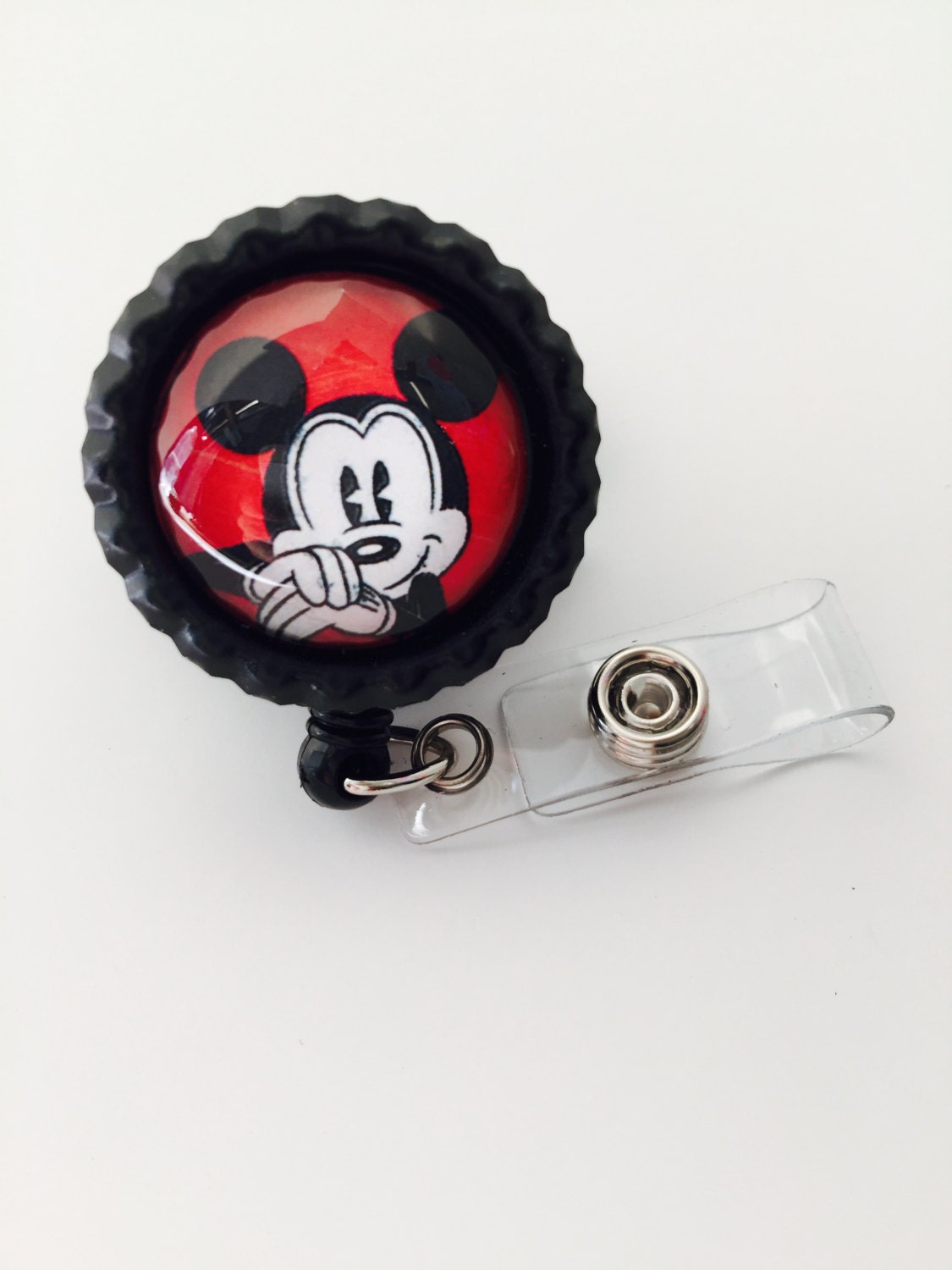 Mickey Retractable ID Badge Holder Lanyards & Badge