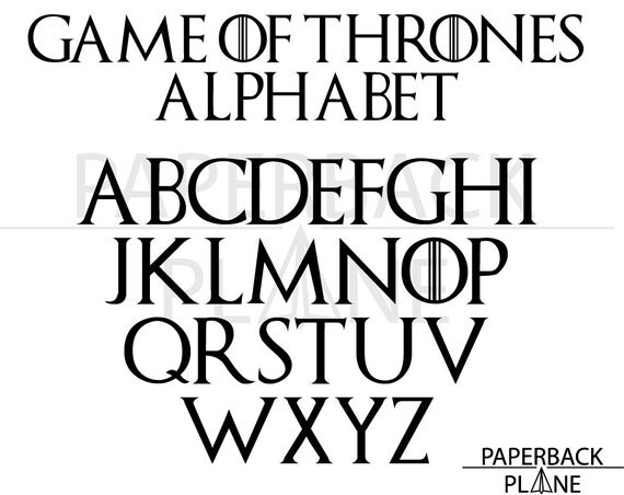 Stark Game Of Thrones Font Free