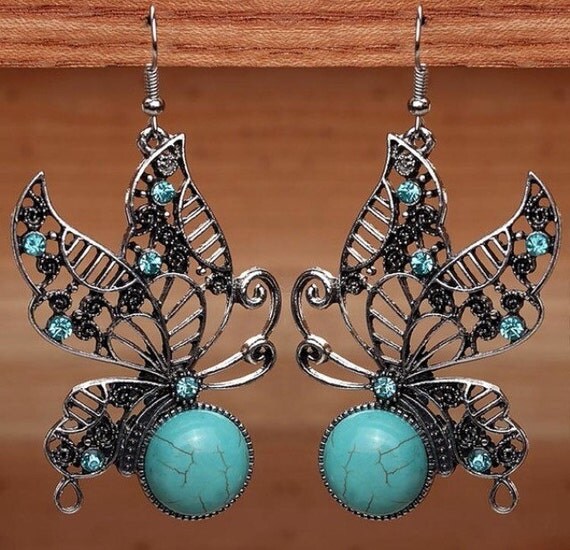 Items similar to Butterfly earrings on Etsy