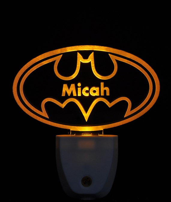 Batman Bat Signal Light Sensor LED Night Light Personalized