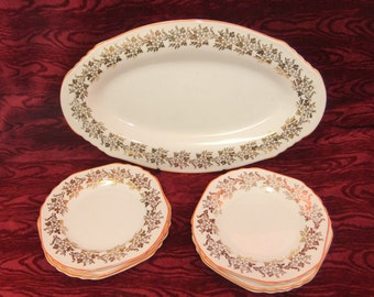Vintage BCM/Nelson Ware Sandwich Set- Perfect for Afternnon Teas