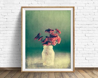 botanical print, flowers, large art, large wall art, instant download printable art, digital download, instant download - "Little Treasures"