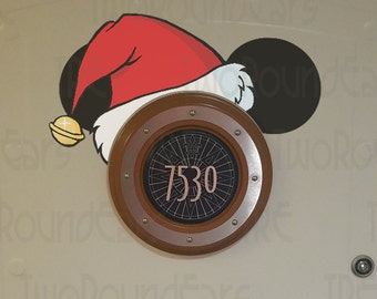 DCL Stateroom Door Porthole Ears - Christmas