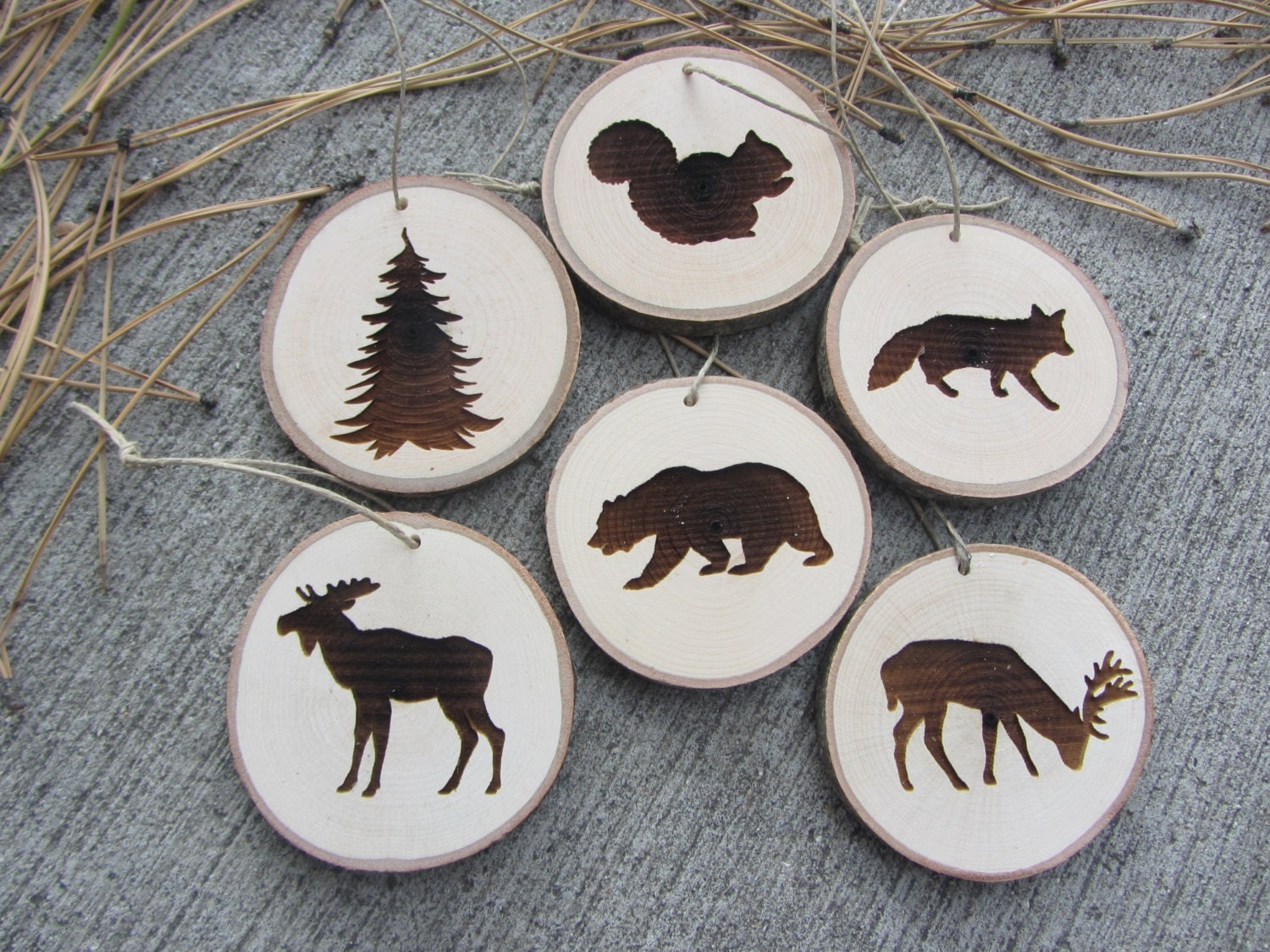 woodland christmas ornaments wood slice ornaments woodland christmas ornaments wood slice ornaments