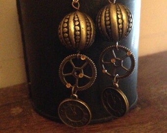 Steampunk earrings