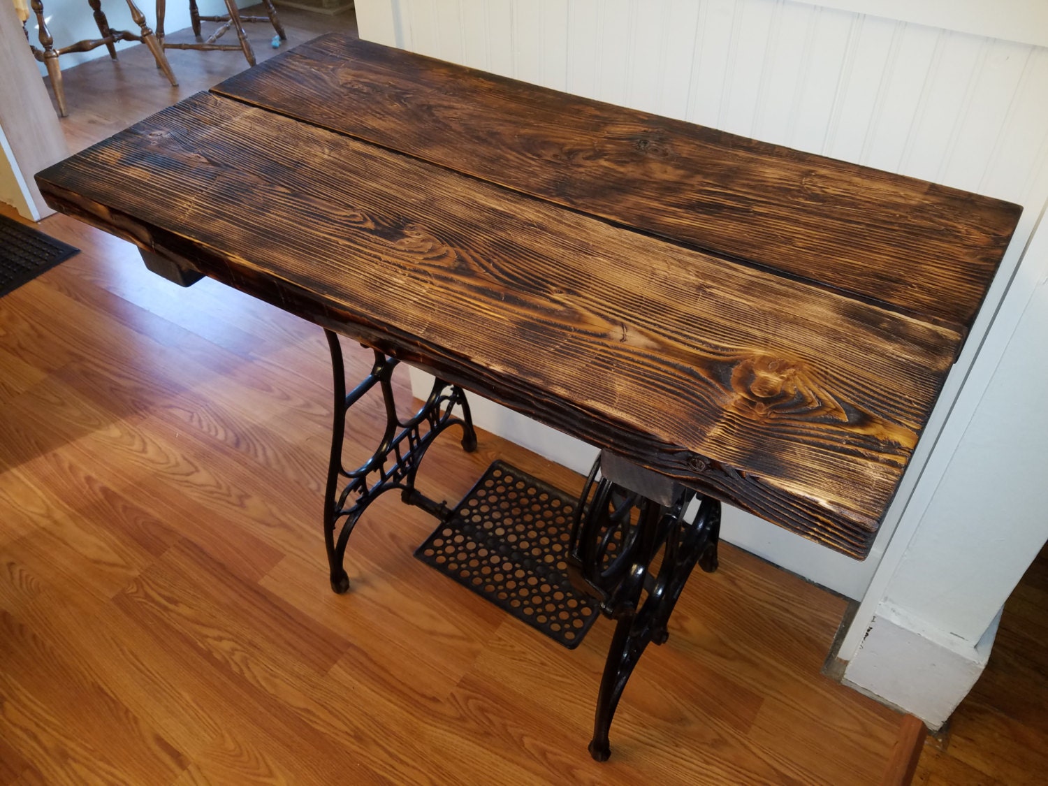 White Sewing Machine Table