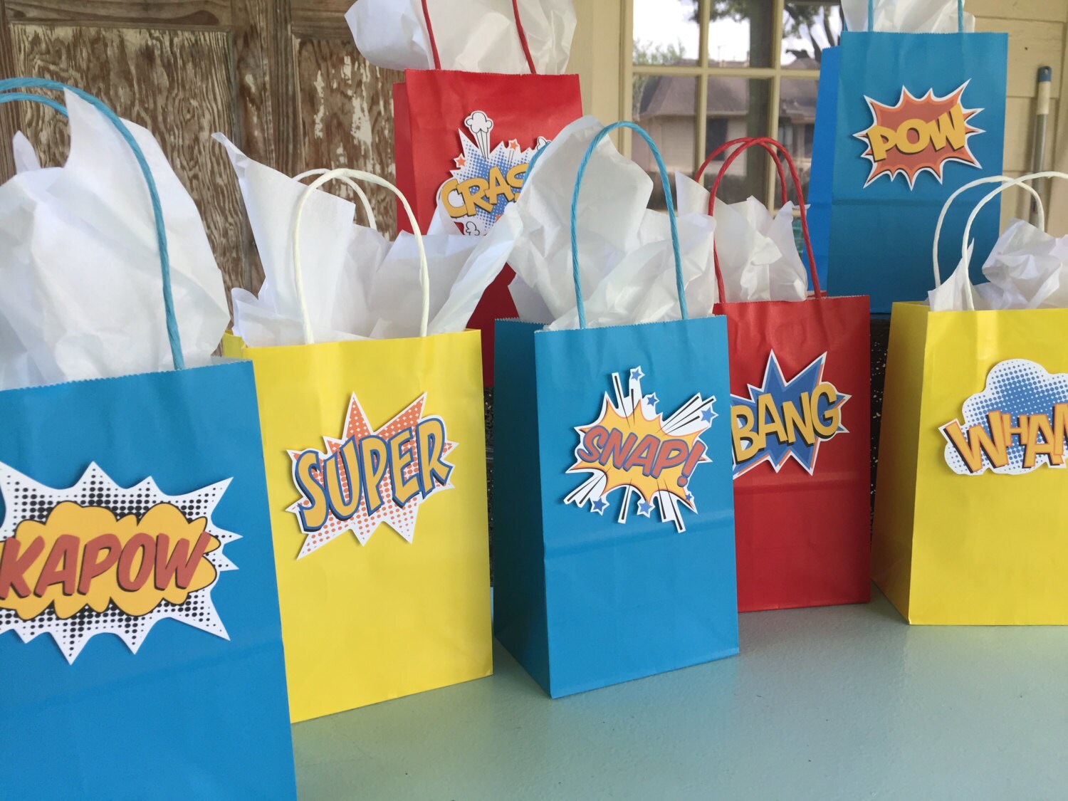 Super Hero Party Bags Super Hero Goody Bags by GlitterChickParty