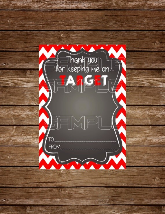 Target Gift Card Holder Tag Any Event Holiday Printable
