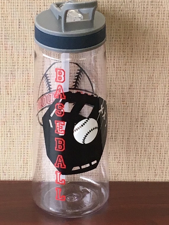 Personalized Baseball water bottle. 22 oz Tritan by CKBideas