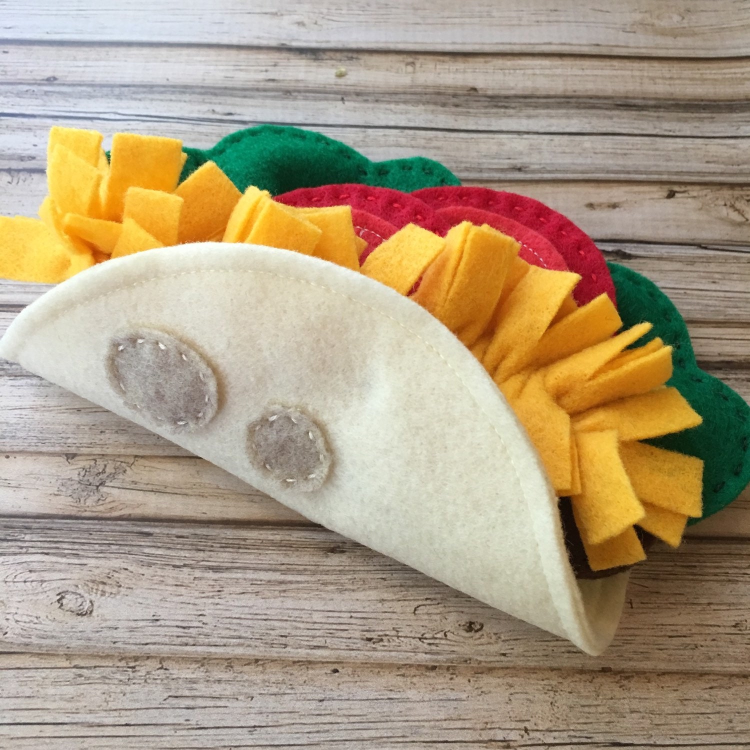felt play food taco set felt taco pretend food taco