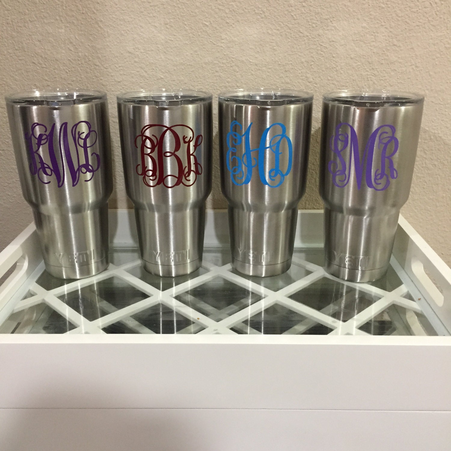 Customized Yeti Rambler 30 oz Monogrammed Yeti Tumbler