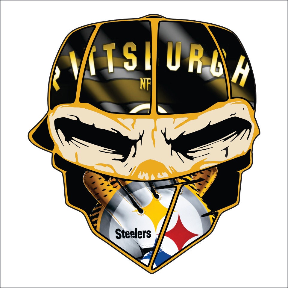 Download Pittsburgh Steelers Custom Bandanna Printed Decal by ...