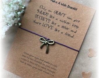 Make A Wish Bracelet / Charm Bracelet - Only An Aunt...