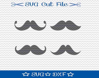 Mustache SVG File / SVG Cut File / SVG Download / Silhouette Cameo / Digital Download / Movember svg