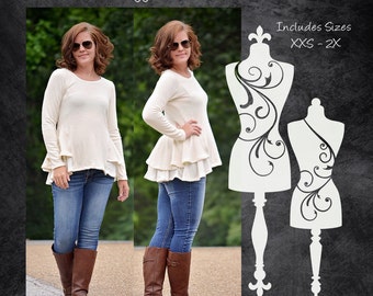 The Swagger Sweater (Women's Sizes) PDF Sewing Pattern