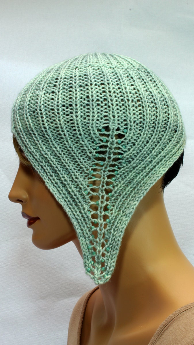 Unique Knit Hat Unique Knitted Hat Knit Hat Unusual Hat