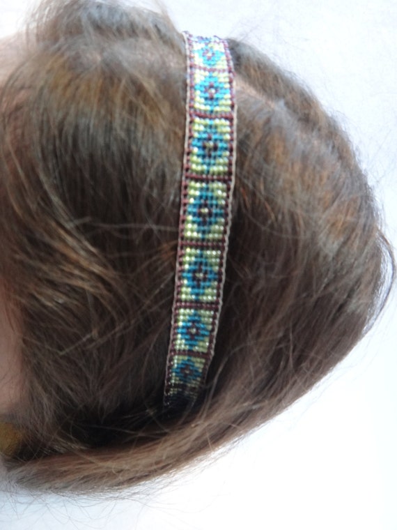 Native American Beaded Headband by NdnHandmadeJewelry on Etsy