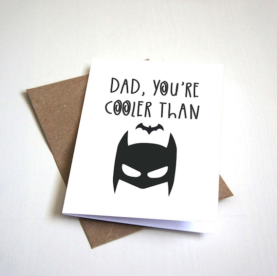 Batman Father s Day Card Printable Funny By PinkPopsDesign