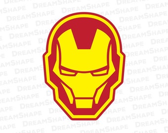 Super Hero SVG Cut File, Iron Man SVG Files, Ironman SVG Cuttable, Superhero Svg Cutting File for Cricut, Screen Printing, Instant Download