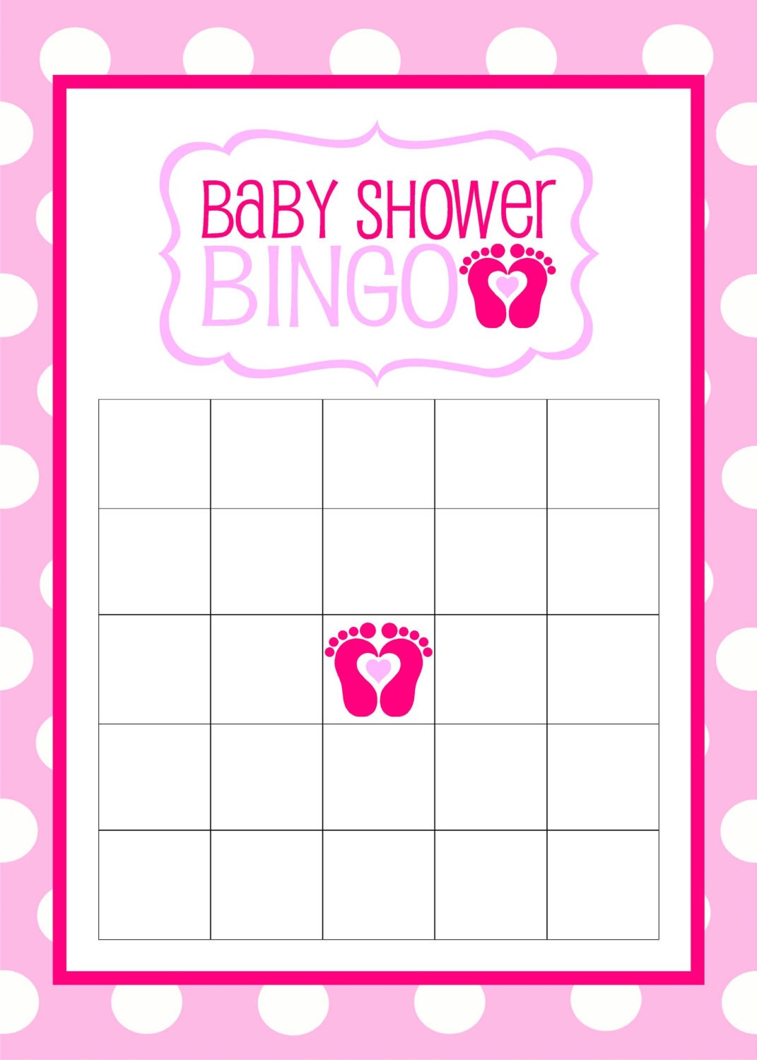 Pink bingo cards
