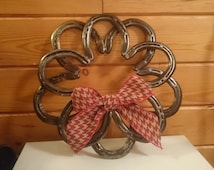 Unique horseshoe wreath related items | Etsy