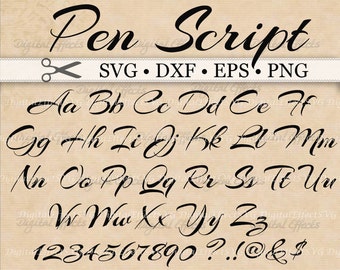 ALLURE BRUSH SCRIPT Calligraphy Font Monogram Svg Dxf Eps