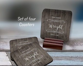 Coasters, Personalized Coasters, Anniversary Gift, Monogram Coasters, Wedding Gift, Monogrammed Gifts, Wedding Hostess, Housewarming Gift