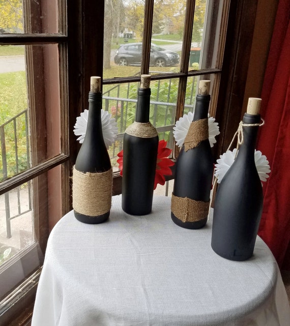 30 Off HOME Wine Bottle Decor Wine Bottles With Daisy   Il 570xN.1109774443 B5ca 