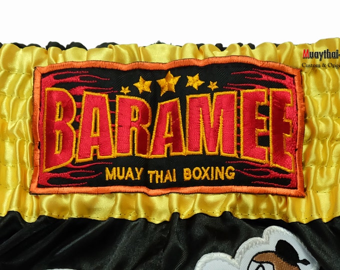 Kids Muay Thai Boxing Shorts Martial Arts - Black