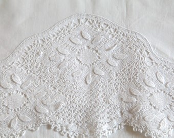 Vintage White Sheet, Flat Sheet and Pillowcase Embroidery Lace, Monogram J & B, Flat Sheet and Pillowcase Set, Vintage Bedding Sets