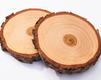 10 cm Cedar Wood Slices, 4 Inch Tree Slices, Wedding Coasters, Rustic Wedding Wood Slices, Wood Slice Coasters, Pyrography Wood
