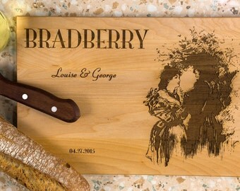 Wooden cutting board, Wedding cutting board, gift for wedding, Housewarming Gift, Wedding Gift for couple, Wedding Gift