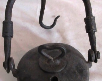 Tin Miners Oil Lamp from Bolivia