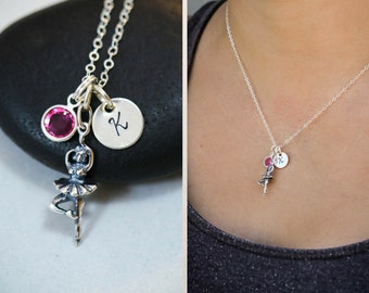 Ballerina Gift Dance Team Dancer Gift • Ballet Necklace Ballerina Charm Ballet Dancer Gift • Dance Recital Gift Dancing Necklace Little Girl