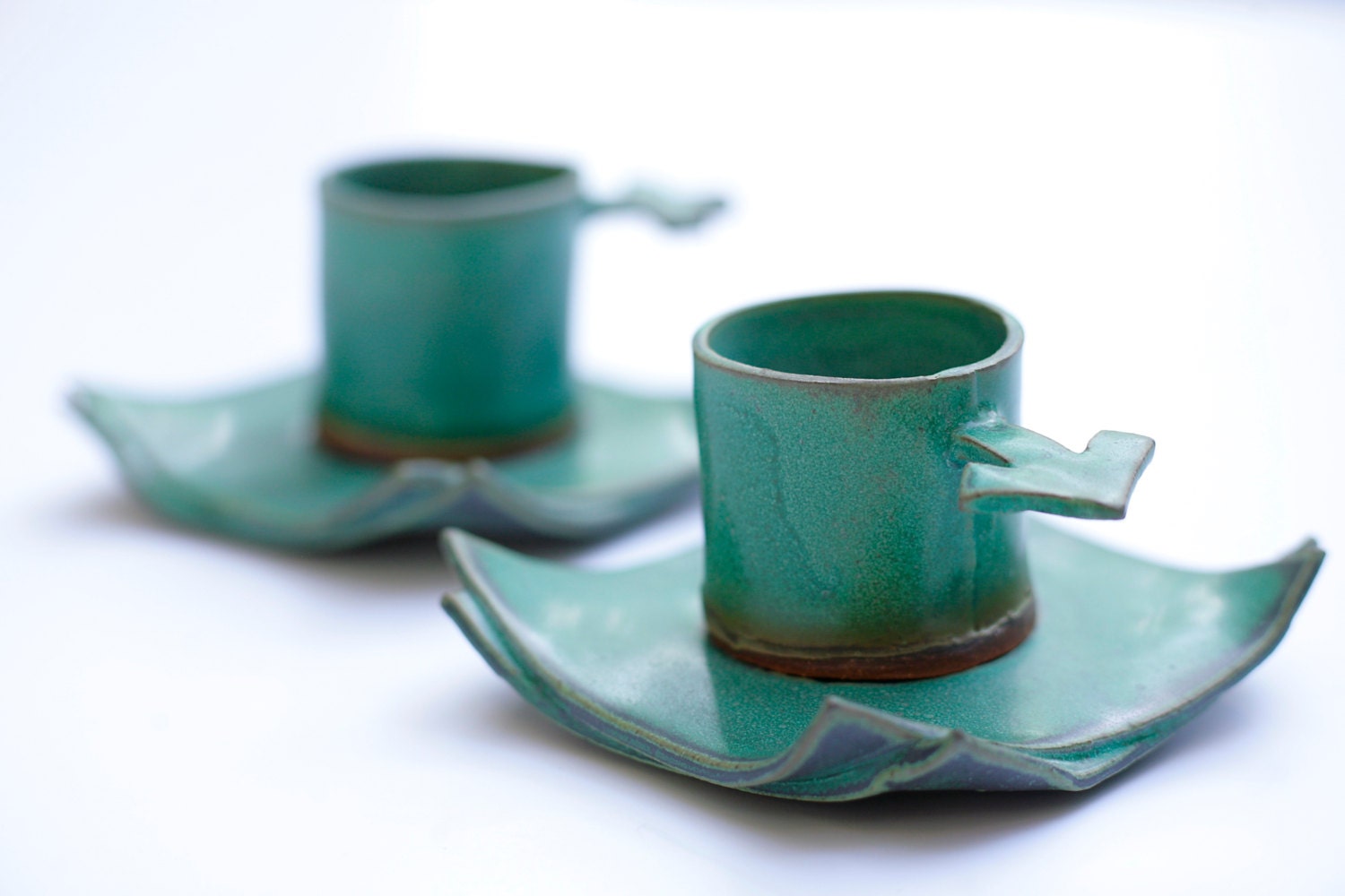 Espresso cup Italian Espresso cups Ceramic green by ...