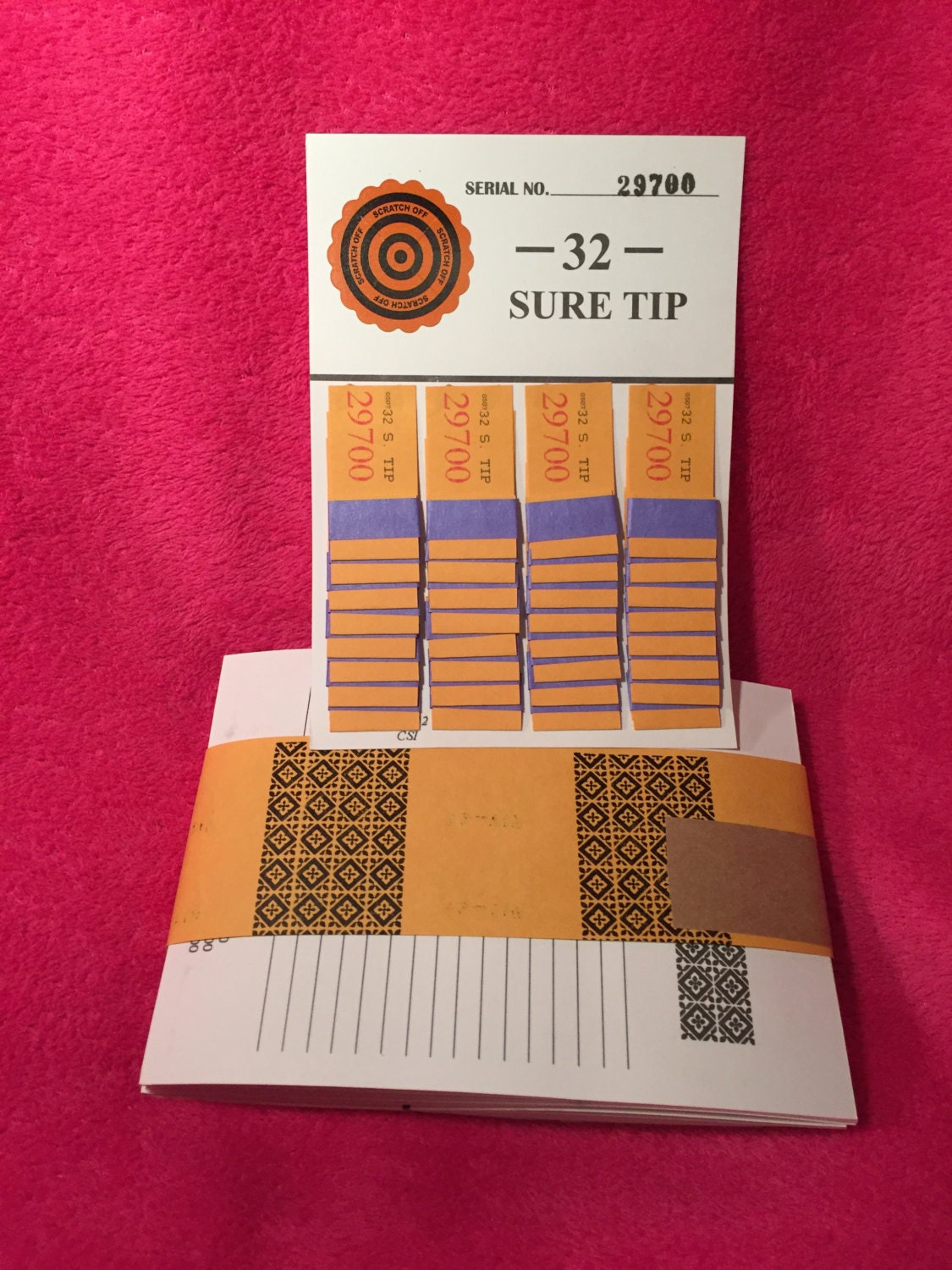 1 Dozen 32 Number Sure Tip Boards Fund Raising Raffle Tickets