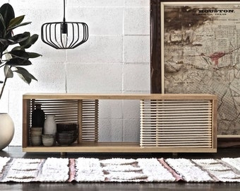 media console . credenza . console table . minimalist . media cabinet . midcentury modern media console . tv stand . modern credenza