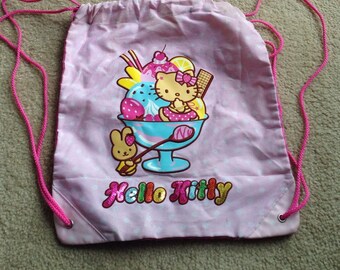 hello kitty drawstring backpack