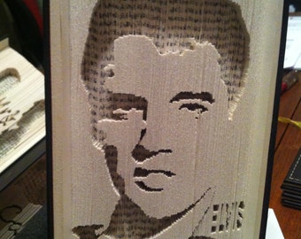 Book cut and fold pattern, Elvis