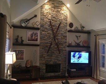 Floating Shelf, Floating Shelves, Rustic Wood Floating Shelves, Rustic Shelf, Wood Shelf, Home Décor, Custom Shelf, Fireplace Mantel, Beach