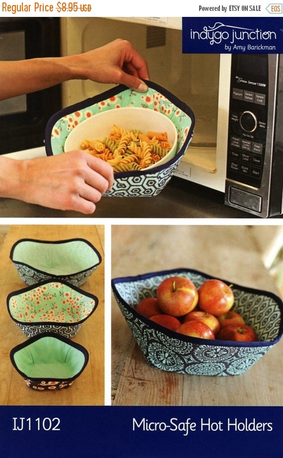 MEMORIAL DAY SALE Microwave Safe Bowl Holder by CurlyGirlFabric