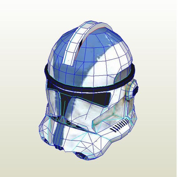 how to make a cardboard clone trooper helmet