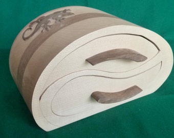 Boîte Aux Lettre En Bois Artisanal - Teinte Teck - Cassetta Postale Da Esterno
