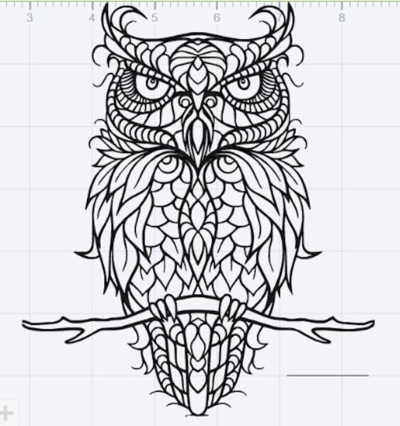 3D Owl Mandala Svg Design - Free Layered SVG Files
